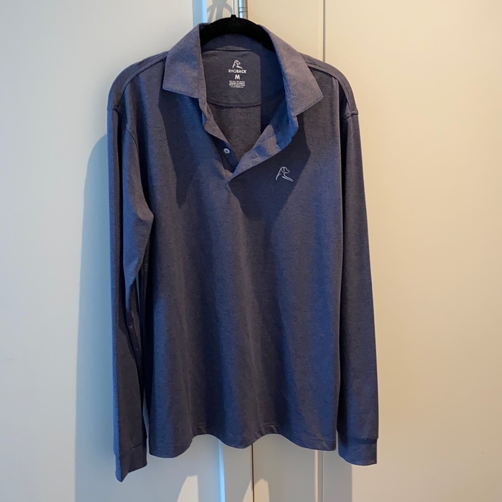 Rhoback Long Sleeve Polo Shirt